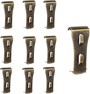 Brick Clips 10 Pcs Brick Clips for Hanging Outdoors Heavy Metal Brick Wall Hangers for Outside Home Decor Brick Hooks for 2-1/4 Inches to 2-3/8 Inches High Bricks