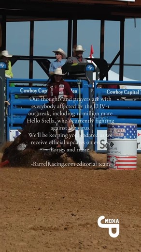 BarrelRacing.com on Instagram: "You already know @the.moneybarrel promises to give you the good, the bad and the ugly in barrel racing, and we’re covering all sides of the industry around-the clock right now, including the deadly EHV-1/EHM outbreak. We’re doing our best to keep readers in the loop of the facts behind the disease, how to keep your horses safe and confirmed event changes. Keep fighting, Sharin Hall (@proseriestack ) and Stella! We’re grateful for partners like @chewy and @smartpak