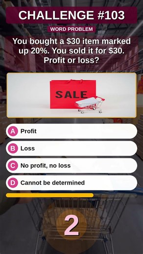 Cost vs. Sale Price Problem Fools Millions 🤯