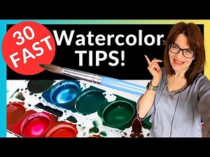 30 FAST Watercolor Tips And Tricks (for Beginners!)