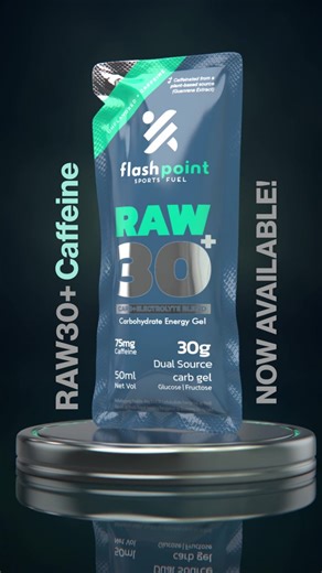 1.4K views · 13 reactions | You asked us enough times. Now, it's out! Introducing RAW30+ Caffeine, 30g clean carbs with 75mg natural caffeine from guarana extract. Community sampled and race tested! Thank you all to all who took part of the sampling! | Flashpoint Sports Fuel | Facebook