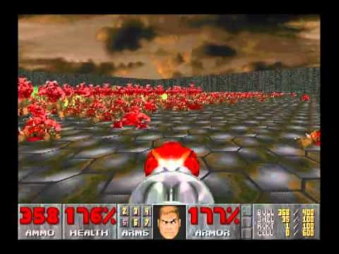 DOOM II: Nuts.wad, 10,617 monsters, no cheats, OMFG