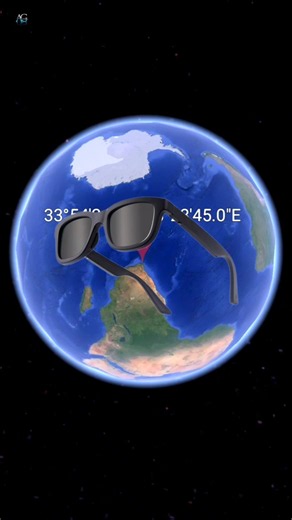 I found 🤯giant sunglasses on google map and google earth 🌏 #trending #viral #shorts #googlemaps
