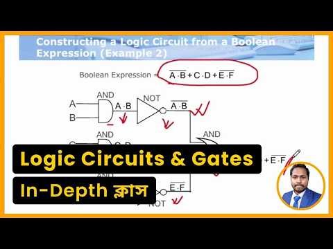 Logic Circuits & Gates এর In-Depth ক্লাস | Circuit, Function, NAND, NOR, X-OR/NOR, Half/Full Adder