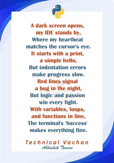 Python IDE | IDE Poem | #programming #python #education #pythontutorial #poem