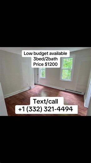 Helping families find affordable, move-in-ready homes. Immediate approval •Utilities included. Pet-friendly options available. Send me a DM 1 (332) 321-4494 #fyp #viral #housetour #apartmentforrent #apartmenttour