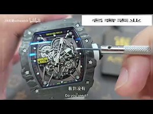 选表薇信：VS28222 理查德米勒RM35 02黑碳NTPTRM基础帕玛强尼机芯升级原装数据开发进口NTPT碳纤维（纹路无敌#手表 #手表推荐 #理查德米勒