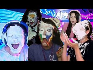 Streamers Being Pied and Caked for 4 Minutes!
