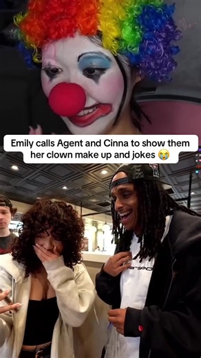 Emily's Clown Makeup Showcase with Agent and Cinna