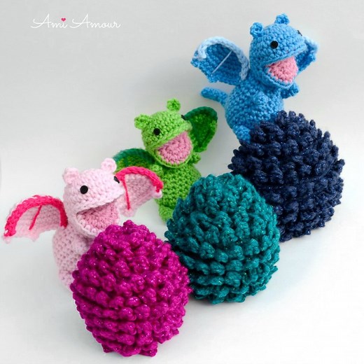 Crochet Dragon Egg with Surprise - FREE Amigurumi Pattern - Ami Amour