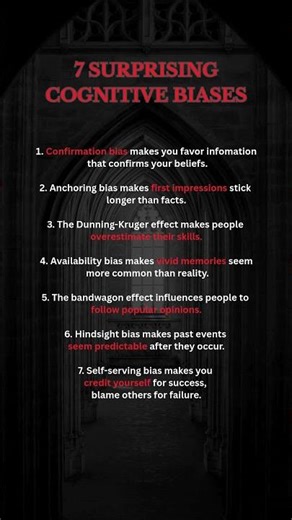 7 Surprising Cognitive Biases You Need to Know
