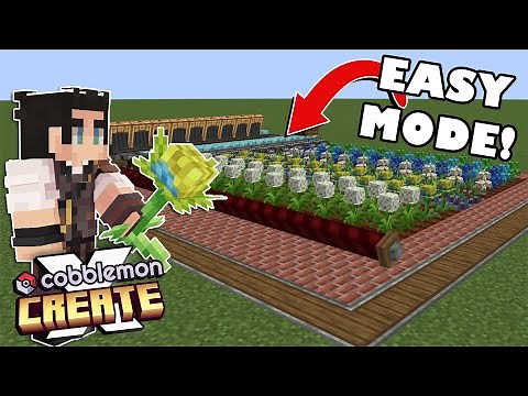 How to farm Cobblemon VIVICHOKE, MEDICINAL LEEK & MINTS easily with the CREATE MOD - Tutorial