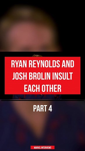 Reply to @marvelinterviews Ryan Reynolds and Josh Brolin Insult Each Other #marvel #marvelinterviews #marveltok #fyp #mcu #avengers #deadpool #ryanreynolds #joshbrolin