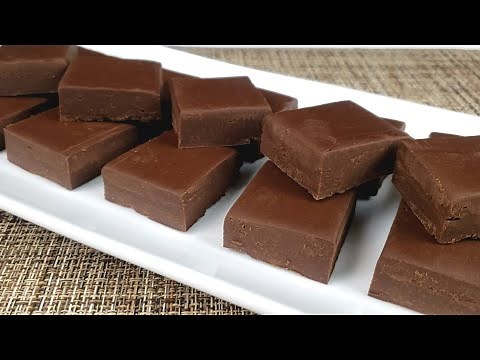 Easy 2 Ingredient chocolate Fudge - No Fail Recipe