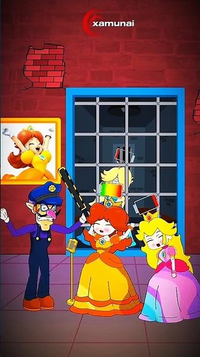 Princess Jail Escape | Funny Mario Animation | Waluigi Police Comedy | Daisy & Peach Rescue|#xamunai