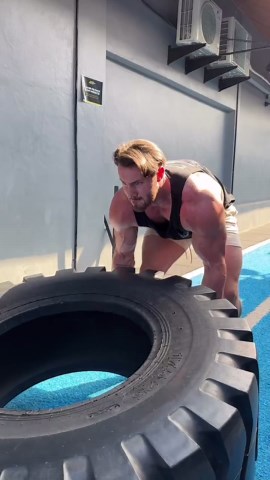 Brandon Harding on Instagram: "Bodybuilder tries functional workout 🏋🏻 Full workout listed here: - 112 Squat jumps - 128 Burpee’s - Pull Ups max - 2000 meter Tire Flip - Bike 20 second slow 8 minute fast Complete this circuit 8 times, approximate completion time 40 minutes. Good luck! 👊🏻 #newpost #reels #functional #circuit #viral #explorepage #goodvibes"