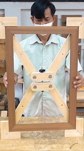 Woodworking Tooltips and Tricks Making Easy Corner Clamp Locked Joint 🤪😝🥳🤩😍🥰 | Woodworking Crafty