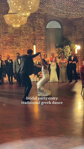 Traditional Greek Wedding Dance Performance by Sister and Brother