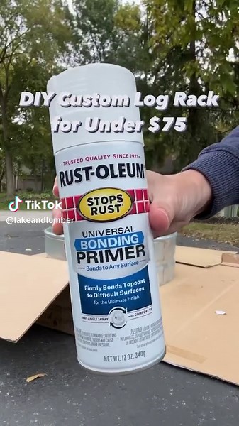 🔥DIY Modern Firewood Storage Rack for under $75🔥 There was no way I was spending over $100 for some basic looking log rack, so I partnered with to try their new Custom Spray 5-in-1 spray paint to bring life to my idea! With 5 different spray patterns available on just one can, I was able to save time and paint while protecting my investment and making sure not to have a single drip (I’m a chronic over-sprayer 🤦🏻‍♀️)! My favorite spray patterns were the “vertical fan” for fast, even coverage,