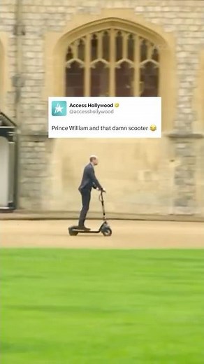 Prince William Meets Eugene Levy On A Scooter
