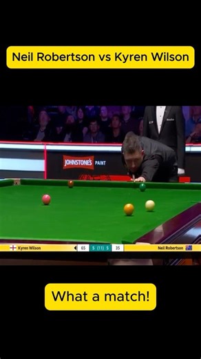 What a match! Kyren vs Robertson #snookermasters