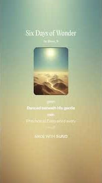 NRSV with Apocrypha Genesis 1 Six Days of Creation and the Sabbath