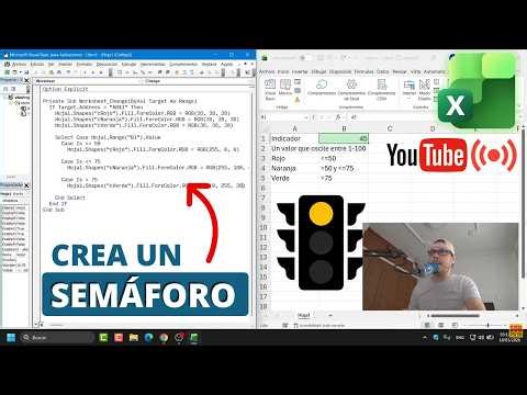 Create a traffic light system with VBA in Excel for indicators