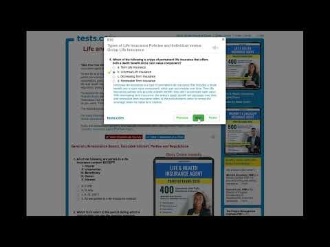 Life and Health Insurance Agent Practice Exam