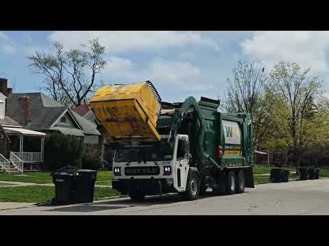 Waste Management of Detroit: Garbage Trucks in the City