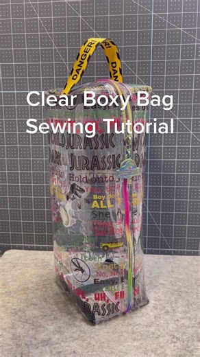Clear Boxy Bag Sewing Tutorial