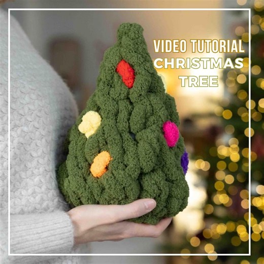 Hand-knitted Braided Christmas Tree Tutorial: DIY Holiday Decor (digital Download) - Etsy UK