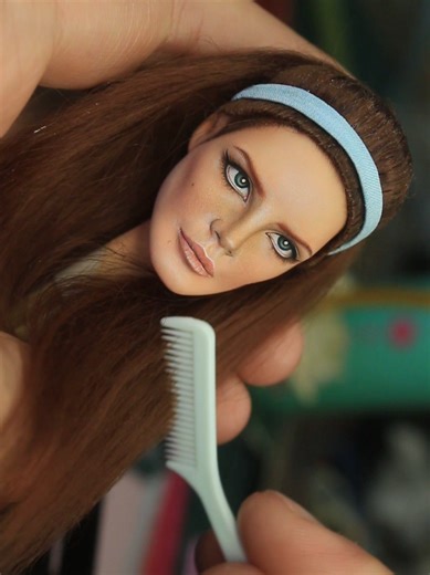 Lana Del Rey Custom Doll Repaint @honeymoon * * * #lanadelrey #doll #dollrepaint #artdoll #customdoll