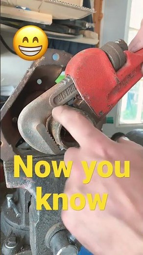 How to adjust￼ a pipe wrench properly #Shorts￼