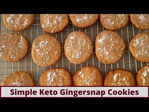 Simple Keto Coconut Flour Gingersnap Cookies (Nut Free And Gluten Free)