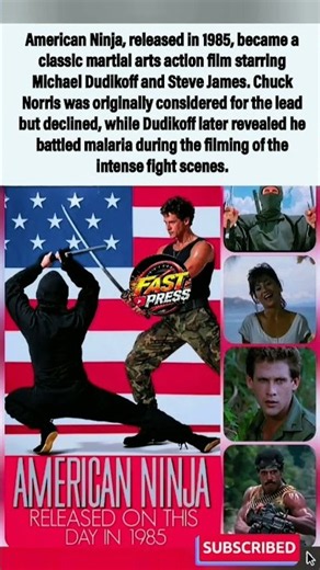🎬🥷 American Ninja — The 1985 Cult Classic That Almost Starred Chuck Norris. shorts