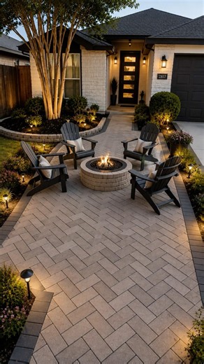 DIY Fire Pit Makeover 🔥 Easy Backyard Transformation #diy