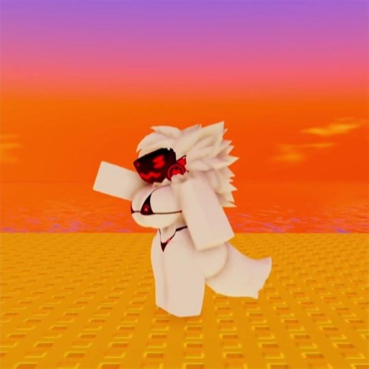 Afternoon beach / Birdbrain #furry #roblox #protogen #r63 #bikini #beach