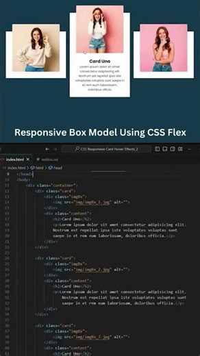 Responsive Box Layout Using CSS Flexbox | Frontend Tip #youtubeshorts #ai #coding