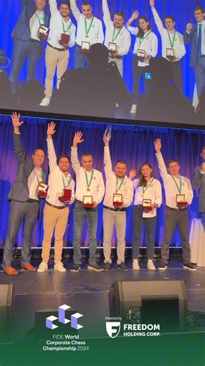 14K views · 138 reactions | The FIDE World Corporate Chess Championship has officially concluded! Congratulations to the winners  Chessify 賂 Chessmood 雷 SIG ℹ️ The FIDE World Corporate Chess Championship, presented by Freedom Holding Corp., took place in New York City from June 15 -17 in the historic Cunard building at the heart of NYC's financial district. #WCCC2024 #MakeYourMove | FIDE - International Chess Federation | Facebook