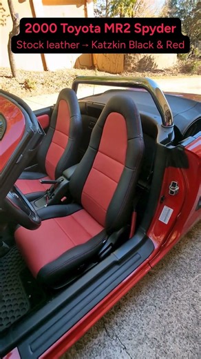 2000 Toyota MR2 Spyder Custom Katzkin Leather Interior Transformation