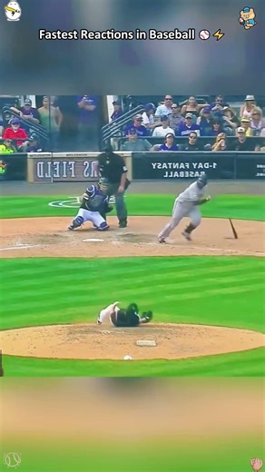 Fastest Reactions in Baseball ⚾#mlb #baseball#pitcher#reflex