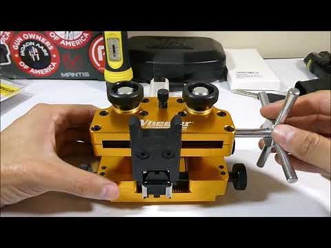 How to change Glock 34 Gen 5 sights with Wheeler Handgun Sight Tool and Glock Front Sight Tool