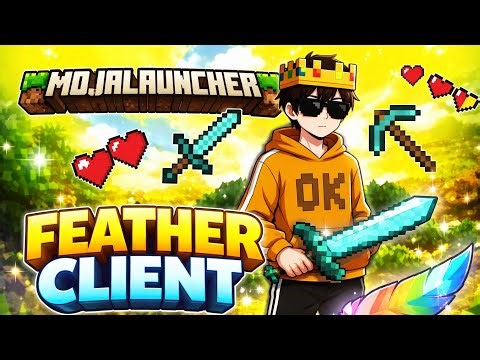 Feather client in mobile 😱mojo launcher Minecraft java edition 🔥🔥🤫