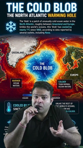 The Atlantic Cold Blob : Warming hole Mystery #climatechange #northatlantic #greenland #iceland
