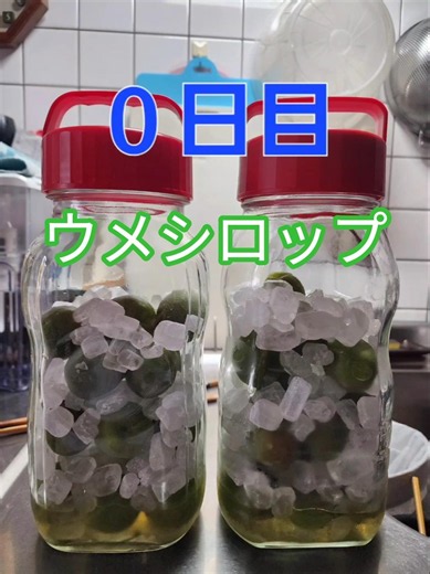 【冷凍梅から作る、梅シロップ】#shorts #梅仕事 #梅 #梅シロップ #梅ジュース #りんご酢