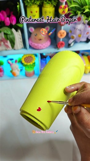 Pinterest Hair Dryer Painting 🖌️🎨#shorts #painting