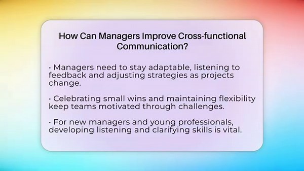 How Can Managers Improve Cross-functional Communication? - Modern Manager Toolbox