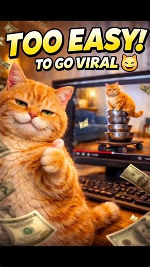 “Copy viral videos… go viral 😼”