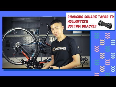 How to Change Square Taper to Hollowtech Bottom Bracket