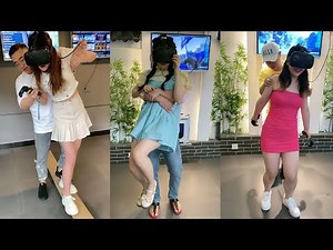 【大白腿美女体验VR游戏】请问这里的工作人员还招人吗？Sexy Beautiful Leg Dance Chinese Beautiful Girls Compilation